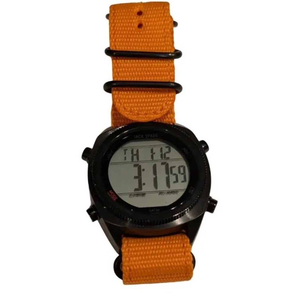 Jack Spade Men's Duncan Digital Chronograph Wuru0168 Warren Street NYC NIB $178